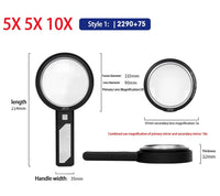 MagiLens Handheld Magnifying Glass With 8 Led Lights - MagiLens