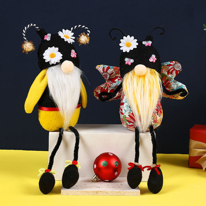 Bee Festival Flower Butterfly Doll | Long-Legged Faceless Plush Toy for Nature Lovers