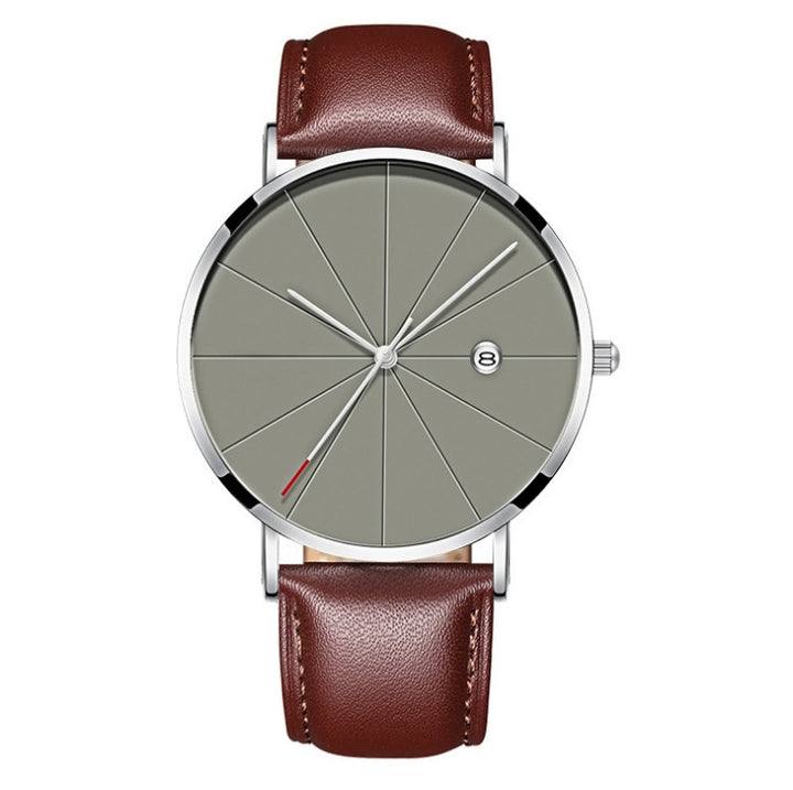 Simple Calendar Watch for Men - Creative Waterproof Quartz Watch