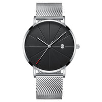 Simple Calendar Watch for Men - Creative Waterproof Quartz Watch