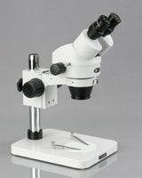 AmScope 7X-45X Zoom Binocular Stereo Microscope with Table Pillar Stand - Special Offer