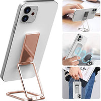 Foldable Mobile Phone Holder Ring - Retractable Magnetic Desktop &amp; Car Stand