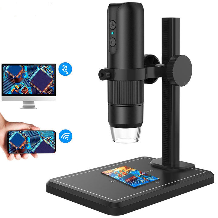 USB Digital Microscope 1600X Magnification Camera 8 LEDs with Stand  Portable Handheld Inspection Magnifier.,Handheld USB Phone Microscope.