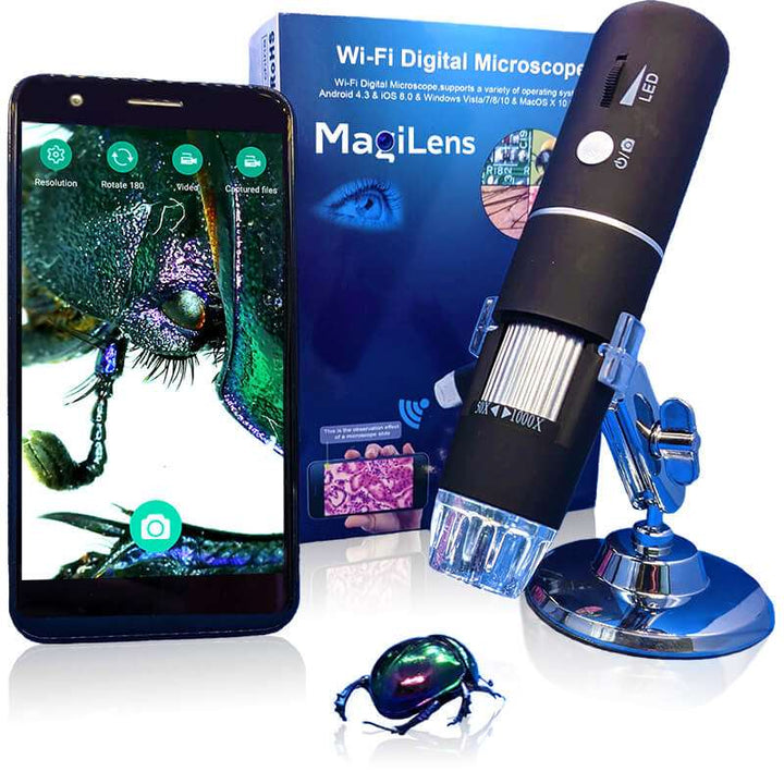 MagiScope Portable Digital Wifi Microscope - MagiLens